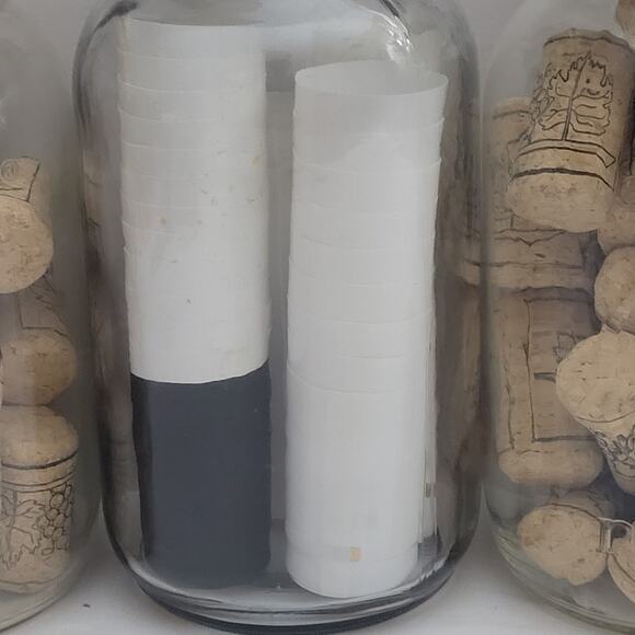 Three Jars of Corks and Cork Lids - Picture 4 of 8